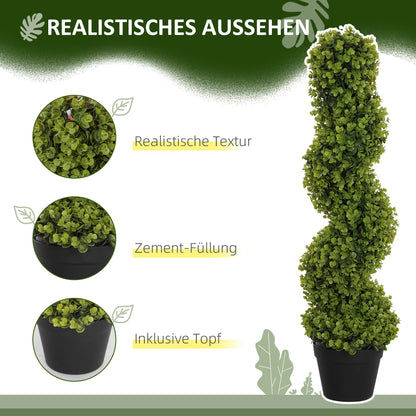 Kunstplant – Kunstbloemen – Nepplant – Kamerplant – Decoratieplant – 2 stuks in pot – 90 cm hoog – Onderhoudsvrij kunststof