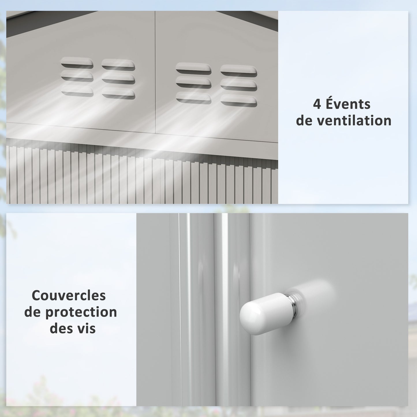 Tuinhuisje – Tuinschuur – Berging – Opbergschuur – Metalen Tuinkast – 5,4 m² – Gegalvaniseerd Staal – Schuifdeuren Met Slot – Ventilatieroosters – Antraciet