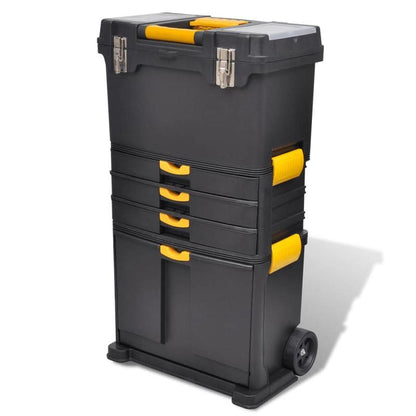 Rolling Make-Up Koffer – Make-Up Trolley – Beauty Koffer – Cosmetica Koffer – Make-Up Case Noir – Ruim En Overzichtelijk – Duurzaam PVC Met Wieltjes
