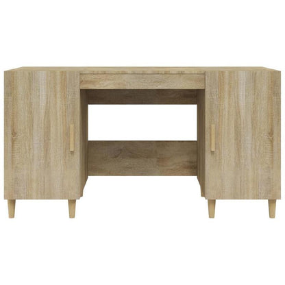 Bureau – Schrijftafel – Computertafel – Werkplek – Thuiswerkplek – Modern Minimalistisch – 140x50x75 cm – Sonoma Eiken Houtlook
