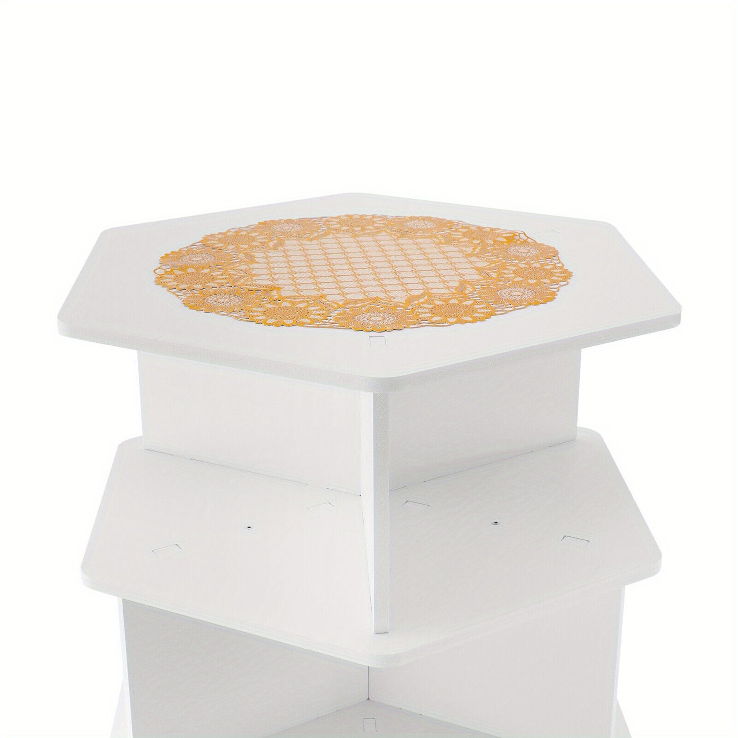 7-laags Draaibaar Schoenenrek – Schoenenkast – Schoenentoren – Schoenhouder – Schoenopberger – 360° Rotatie – Duurzaam PVC Wit