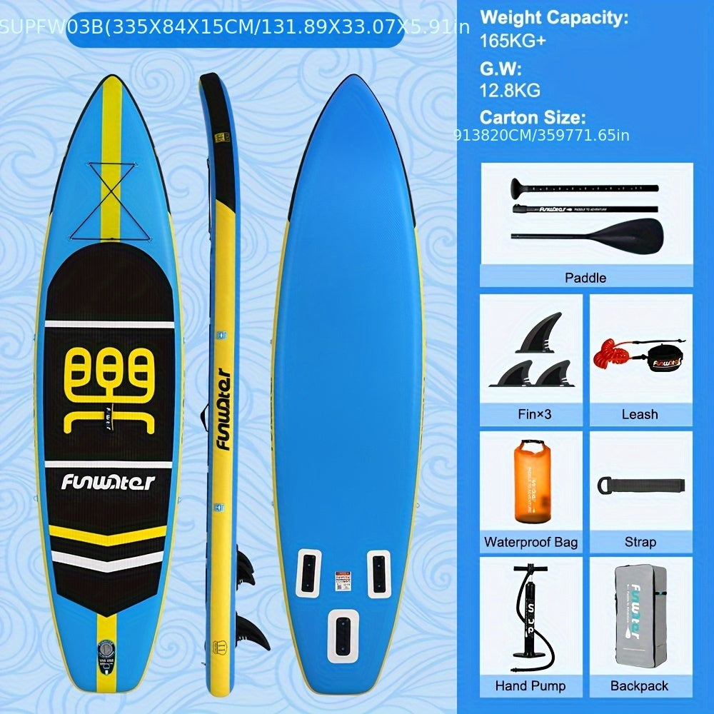 Stand Up Paddleboard – SUP Board – Paddle Board – Opblaasbaar Board – SUP Surfboard – PVC Materiaal – Blauw – Universeel Geschikt