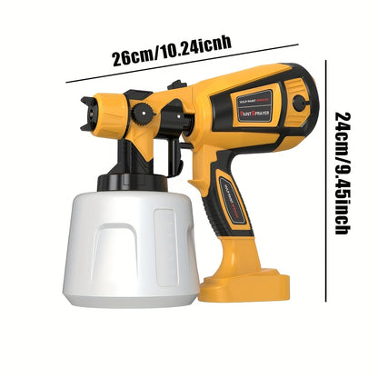 1000W 1400ml Electric Spray Gun High Power HVLP Paint Sprayer Auto Furniture Steel Coating Airbrush for Home DIY with 4 Nozzles