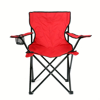 Campingstoel – Klapstoel – Vouwstoel – Kampeerstoel – Tuinstoel – Stevig Metalen Frame – Duurzame Oxford Stof – Draagvermogen 150 kg – Rood