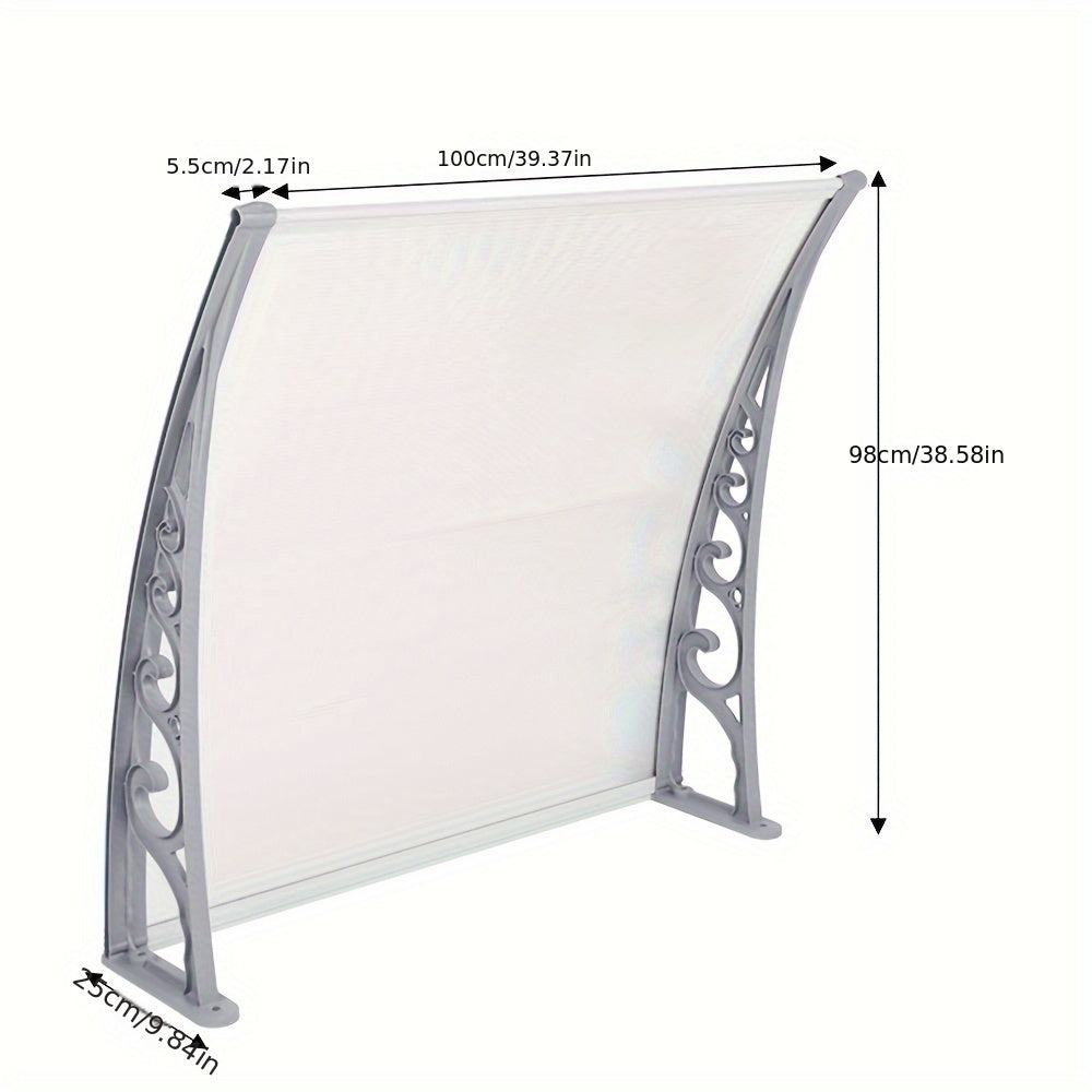 Polycarbonaatplaat – Dakplaat – Kunststofplaat – Kanaalplaat – Lichtdoorlatend – 100x100 cm – Aluminium Frame – Weerbestendig & UV-Bestendig