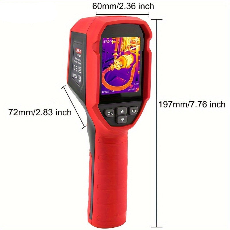 Handheld Warmtebeeldcamera – Thermische Camera – Infraroodcamera – Temperatuurcamera – IR Warmtebeeldsensor – 160x120 Resolutie – Temperatuurbereik -20°C tot 550°C – USB Oplaadbare Lithiumbatterij 2600mAh