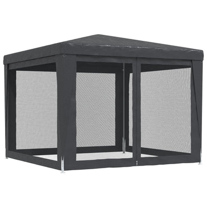 Partytent – Tent – Paviljoen – Overkapping – Luifel – 3x3 Meter – Ademend Gaas Met Stevig Inklapbaar Frame