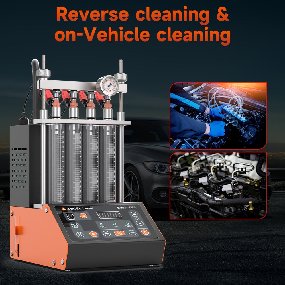 Brandstofinjectorreiniger – Injector Cleaner – EFI Cleaner – Injectorspoeler – Motorreiniging – 4-Cilinder Benzinemotor – Soundwave Technologie – Eenvoudige Installatie