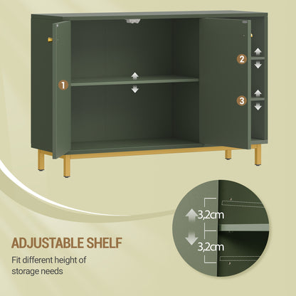 Badkamerkast – Badkamermeubel – Kolomkast – Opbergkast – Kast – Forest Green – 35x100x75 cm – Houtmateriaal – Verstelbare Plank