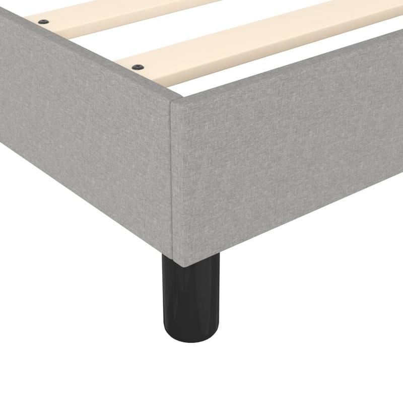 Bed frame without Mattress Grigio Chiaro 80x200cm Tissue Practical, removable, suitable for all seasons, Spacesaving Bed, Versatile Bedding, Stylish Bed Frame, Modern Bedroom, Easy Assembly, Lightweight Construction, Slatted