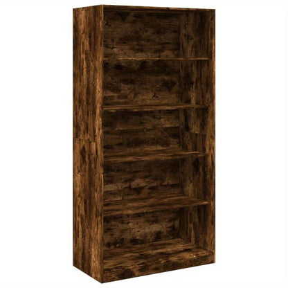 Kledingkast – Garderobekast – Kleerkast – Opbergkast – Vrijstaande Kast – Gerookt Eiken – 100x50x200 cm – Stevig Bewerkt Hout