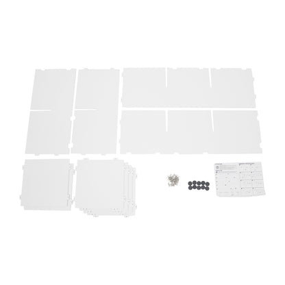 15-Cube L-Shaped Storage Bookcase | Plastic Freestanding Organizer for Home & Office, Contemporary Style by NaMaSyo, Corner Shelves