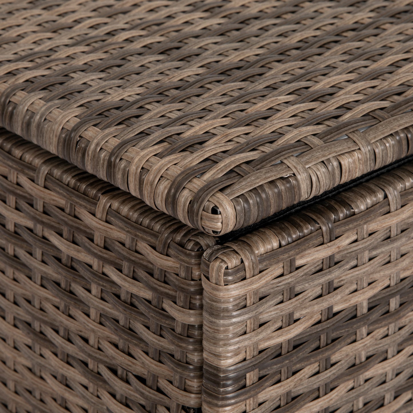 Opbergbox Wicker – Opbergkist – Opbergton – Opbergbak – Opbergmand – Variant Sand – Stevig Metalen Frame – Beschermende Stoffen Voering