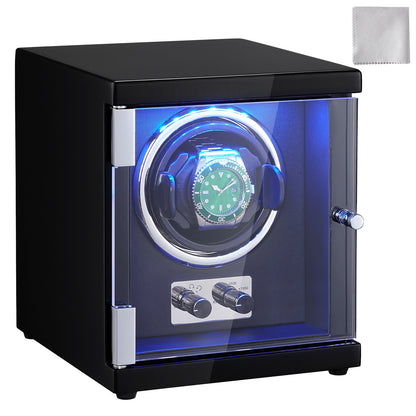 Watchwinder – Horloge Opwinder – Automatische Horloge Winder – Horloge Winder – Horlogedoos – Houten Behuizing – Fluisterstille Mabuchi Motor