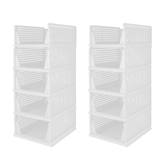 10pcs Clothing Storage Box Set, 33*42*90cm Foldable Clothing Organizer, Stackable Clothing Storage Unit, Mounted Closet Systems, Wardrobe Management, Space Saving Storage, Mounted Closet Organizer, Stackable Storage Unit, Fun