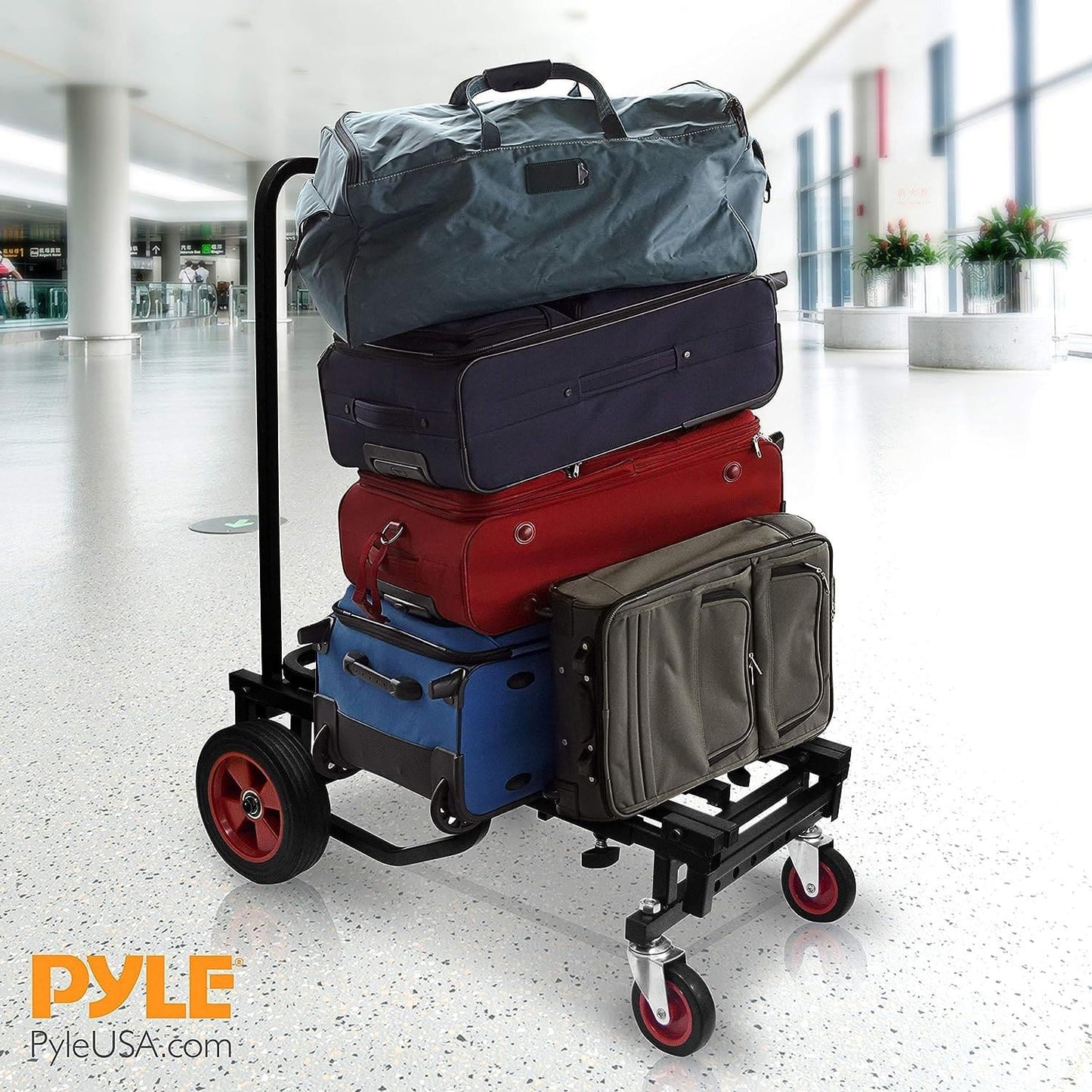 Opvouwbare Handkar – Handwagen – Steekwagen – Transportkar – Dolly – Compact en Uitbreidbaar – Maximaal Draagvermogen 136 kg – Uitschuifbaar Tot 112 cm