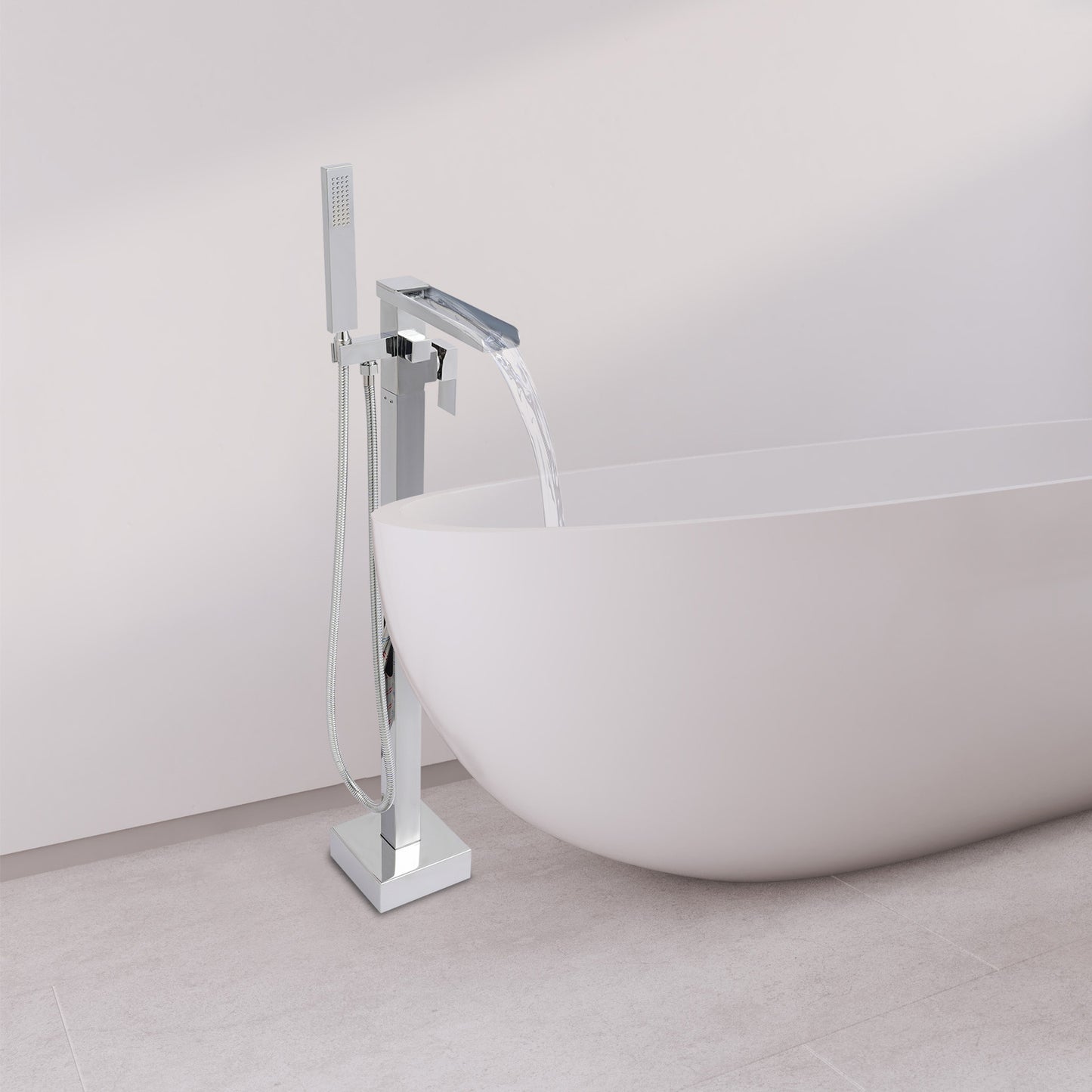 Freestanding Bath Tap, Tap with Hand Shower, Bath Tap, Bathtub Faucet Set, Bath Tub Faucet Set, Shower Faucet, Bathroom Faucet, Contemporary Tap, Sleek Design, Durable Construction, Highquality Finish, Handheld Shower Tap
