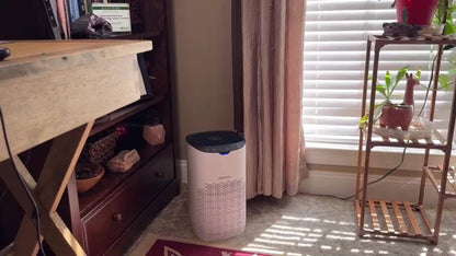 Large Room Air Purifier with HEPA Filter for 120m²/1290 Sq Ft, 300m³/h CADR, 5-in-1 Smart Air Cleaner with /, 99.97% Efficiency 0.3, Quiet Operation, Auto Mode & Allergen Removal, Compatible with EU Plug (220-240V) - Ideal