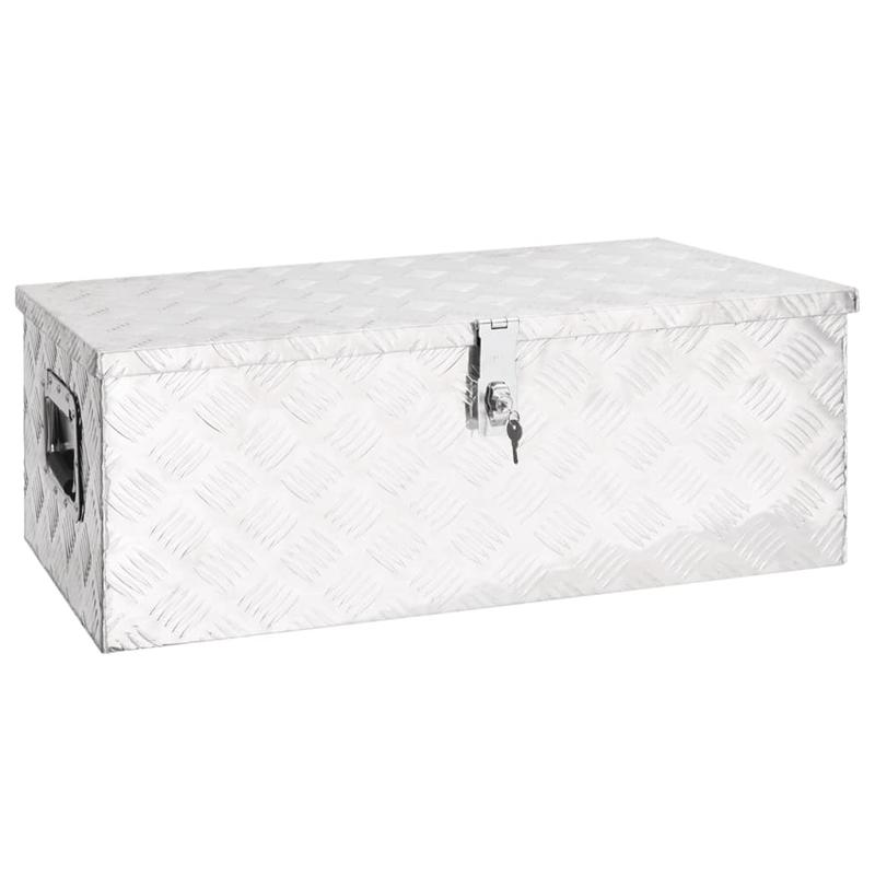 Gereedschapskist – Gereedschapskoffer – Toolbox – Opbergkist – Opbergbox – Aluminium – 80 x 39 x 30 cm – Duurzaam en Veilig afsluitbaar