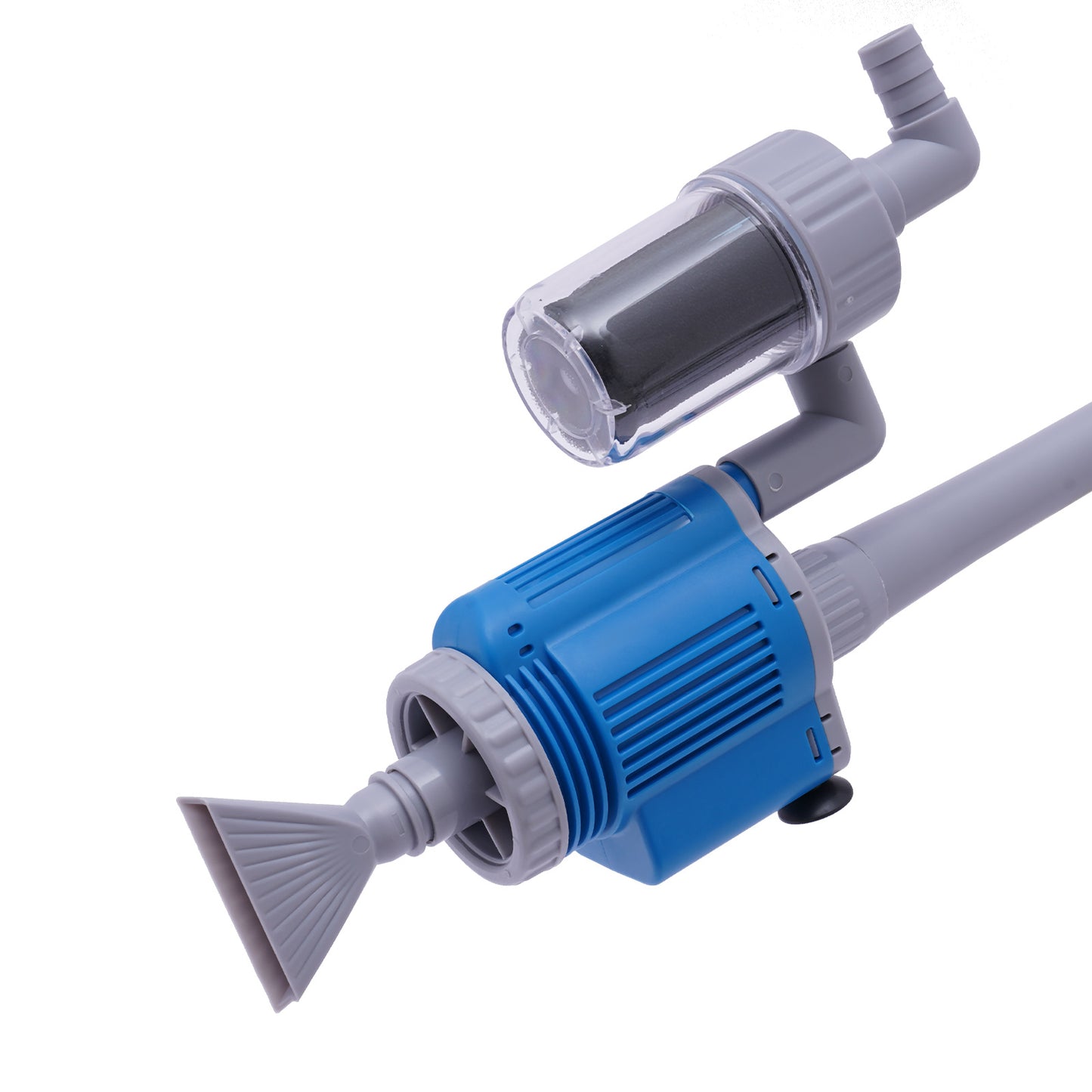 Automatische Aquarium Grindreiniger – Aquarium Grinder – Viskom Reiniger – Aquarium Bodem Cleaner – Sifon Systeem – Draadloos Elektrisch – Timerfunctie – Duurzaam Kunststof – Zuignap Bevestiging – Zoet- en Zoutwater Compatibel