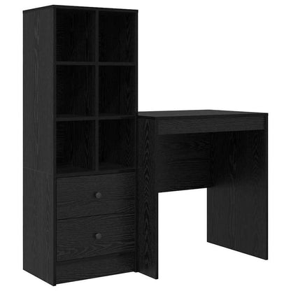 Bureaumeubel – Werkbureau – Computerbureau – Bureautafel – Study Table – Compact 70x50x76 cm – Hoogwaardig Eikenhout – Met Opbergruimte
