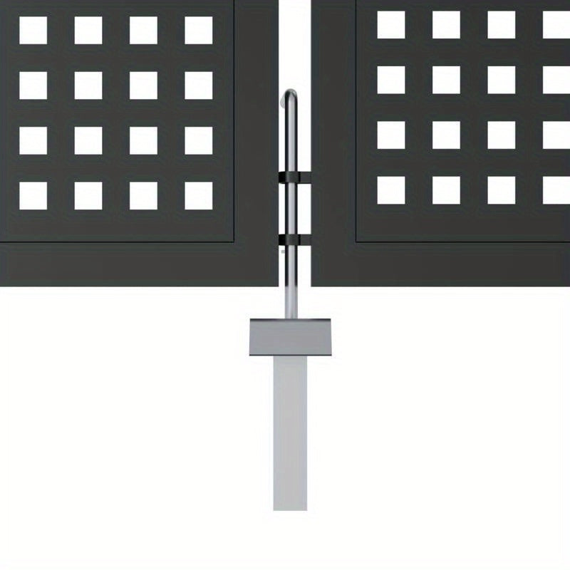 Metalen Tuinpoort – Tuinafscheiding – Tuindeur – Tuinhek – Sierpoort – Antraciet Kleur – 300x150 cm – Geperforeerd Design voor Ventilatie en Privacy