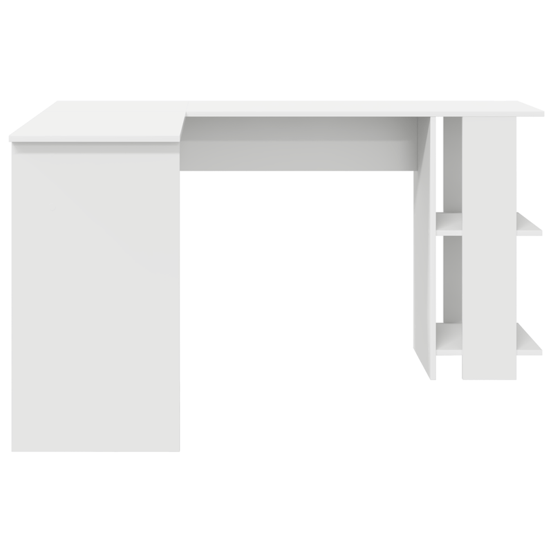 Hoekbureau – Bureau – Computerbureau – Werktafel – Wit – Ruim Werkblad – Duurzaam Gefineerd Hout