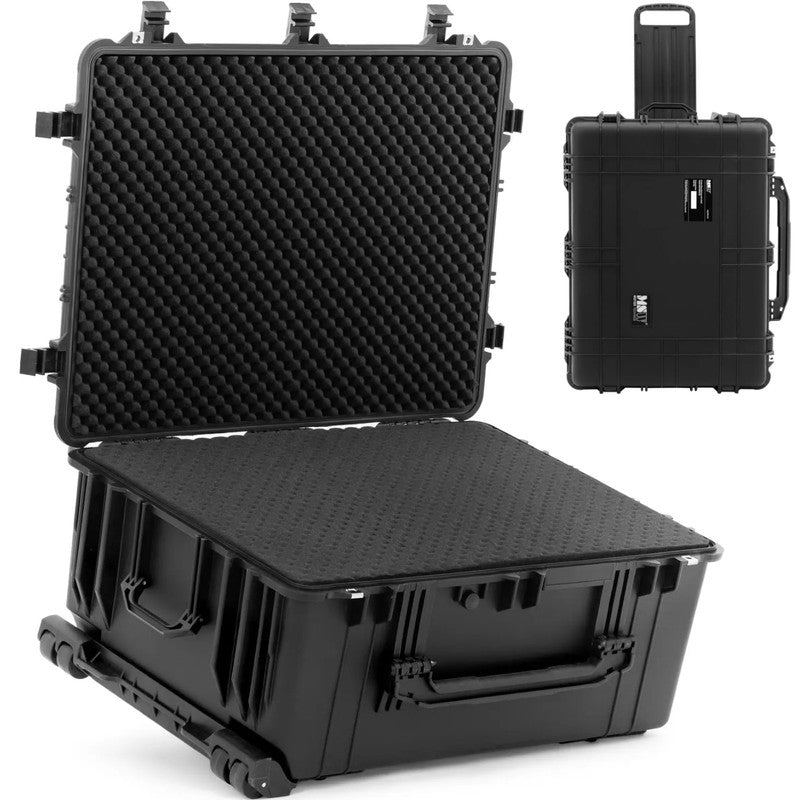 Protective Transport Suitcase on Wheels with Retractable Handle, 79 x 59.5 x 36.5 cm, 123 L