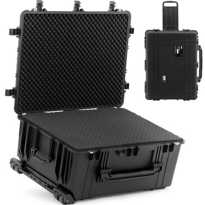 Protective Transport Suitcase on Wheels with Retractable Handle, 79 x 59.5 x 36.5 cm, 123 L