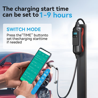 EV Oplader – Elektrische Auto Lader – EV Laadstation – Thuislader – Draagbare Laadkabel – 11kW Vermogen – WiFi App Bedienbaar