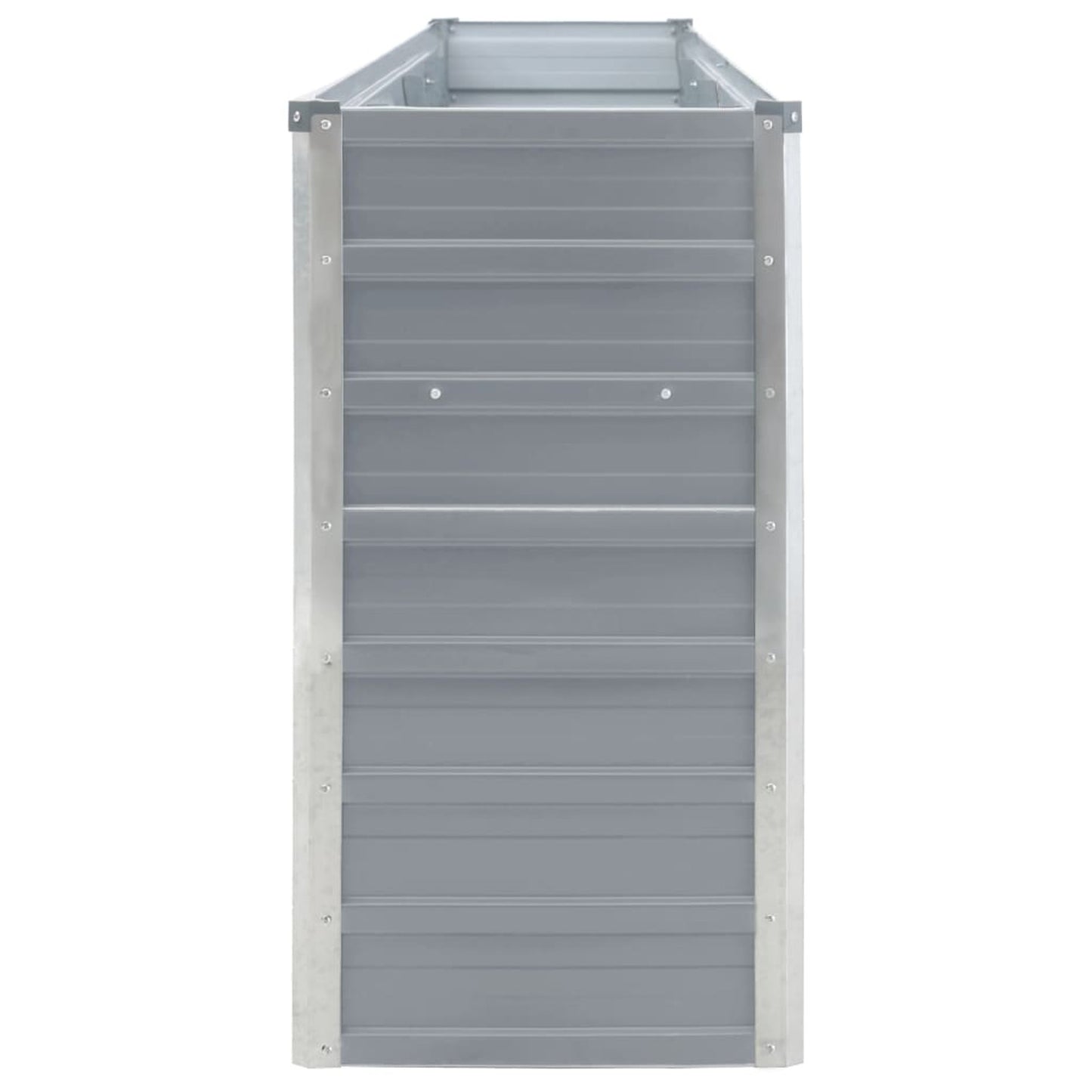Verhoogde Plantenbak – Moestuinbak – Bloembak – Kruidenbak – Tuinbak – Gegalvaniseerd Staal – 320x40x77 cm – Veilig Afgeronde Randen