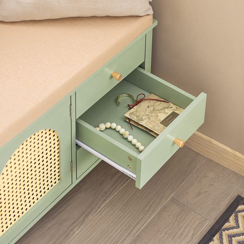 Kat Toilet Huis – Kattenbak Meubel – Kattenhuis – Dierenmeubel – Kattenverblijf – 3 Niveaus Met Deur – Inclusief Wasbare Kussen – Afmetingen 60x45x103 cm – Eikenuitvoering