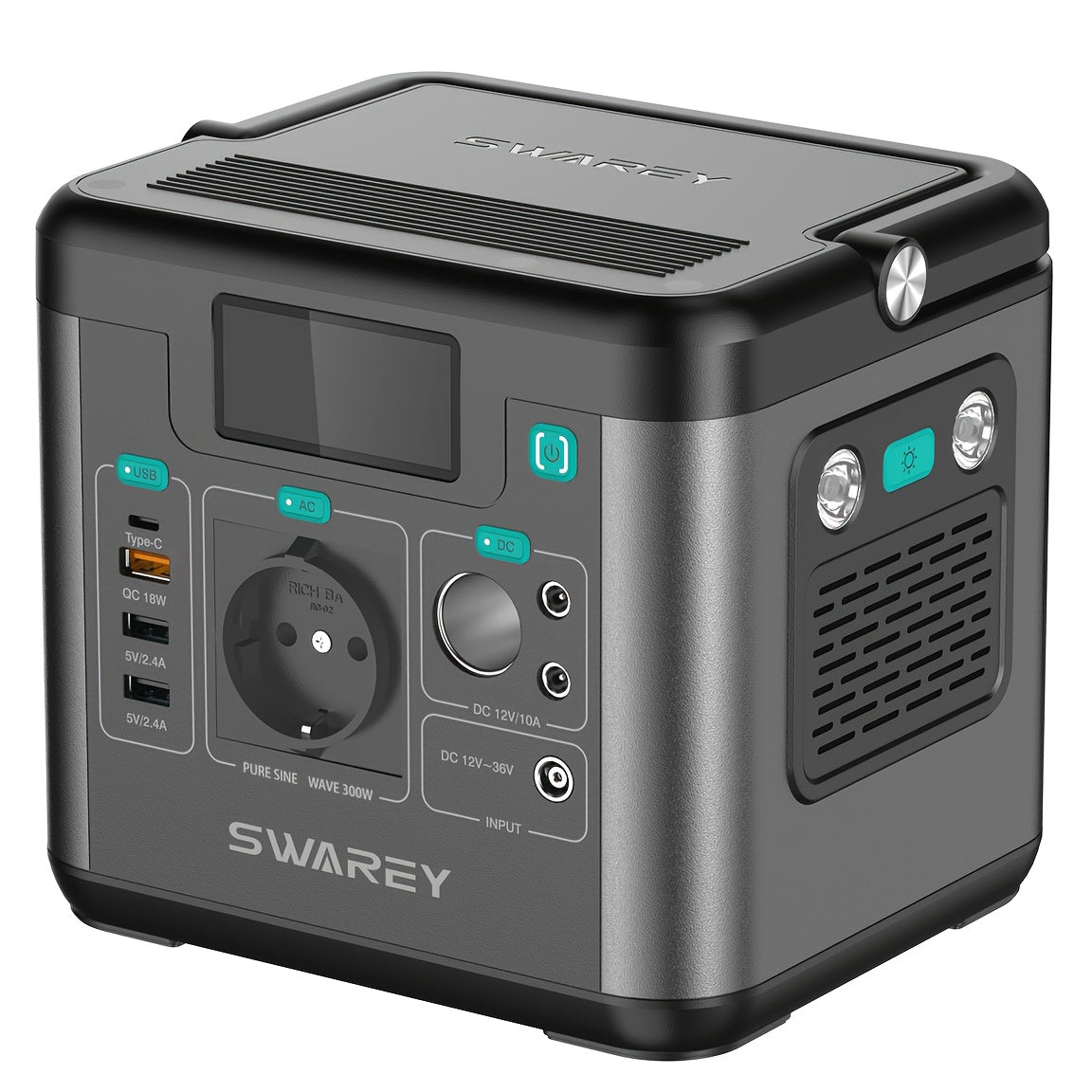 Draagbare Powerstation – Mobiele Generator – Noodstroomvoorziening – Camping Accu – Outdoor Batterij – 300W Puur Sinus Omvormer – 222Wh Lithium Accu