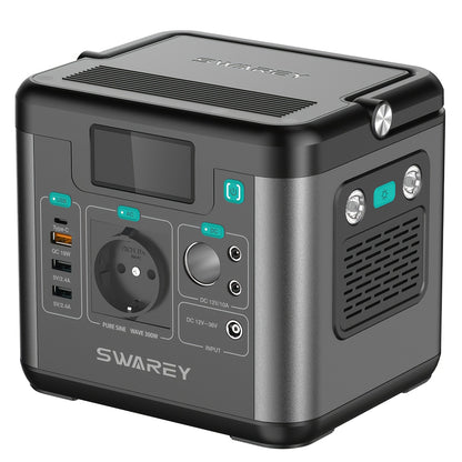 Draagbare Powerstation – Mobiele Generator – Noodstroomvoorziening – Camping Accu – Outdoor Batterij – 300W Puur Sinus Omvormer – 222Wh Lithium Accu