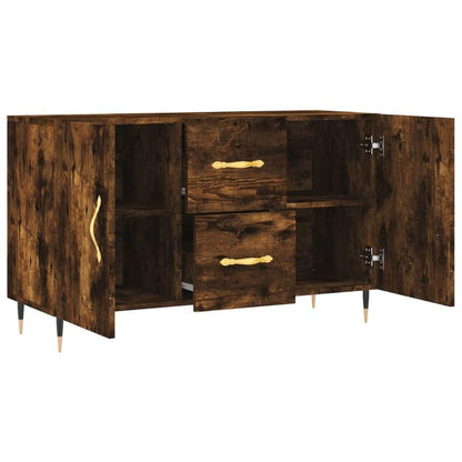 Dressoir – Ladekast – Opbergkast – Kast – Buffetkast – Gerookt Eikenhout – Compact 100x36x60 cm