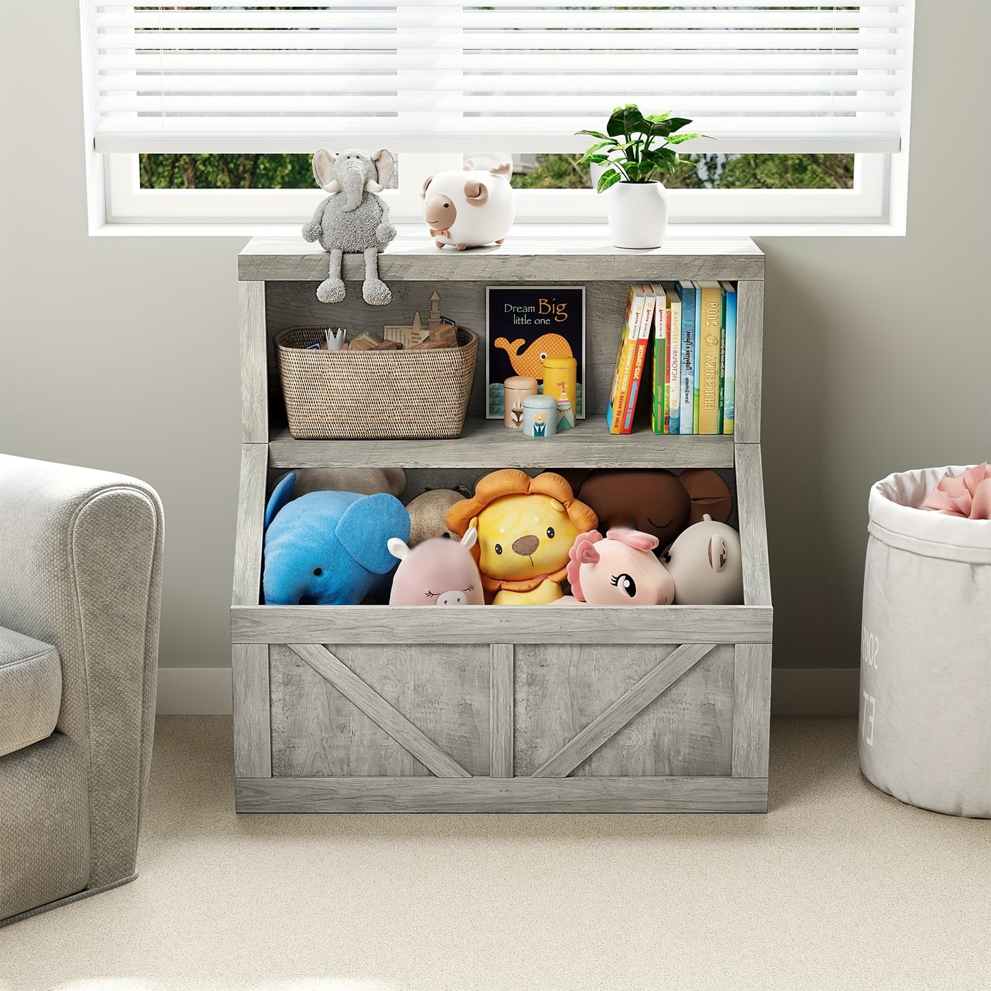 Bookshelf And Toy Storage, Wooden Bookcase Cabinet with Storage Organizer, Large Cubbies for Home Office, Utility Racks, Spacesaving Furniture, Office Storage, Wooden Organizer, Open Shelf Design, Durable Wood, Multilevel Rac