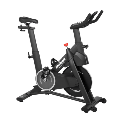 Hometrainer – Spinningfiets – Fitnessfiets – Indoorfiets – Trainfiets – Verstelbaar Zadel en Stuur – 12 kg Vliegwiel – LCD Display – Max 120 kg Belastbaar