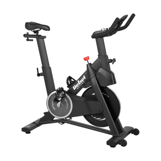 Hometrainer – Spinningfiets – Fitnessfiets – Indoorfiets – Trainfiets – Verstelbaar Zadel en Stuur – 12 kg Vliegwiel – LCD Display – Max 120 kg Belastbaar