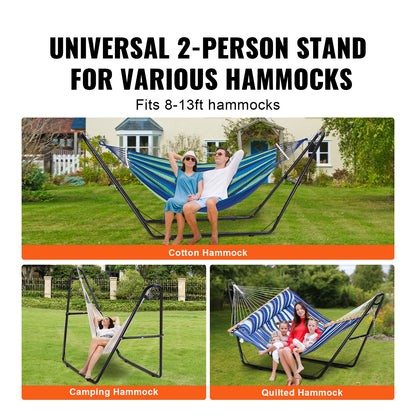 Hangmatstandaard – Hangmat Frame – Tuinstandaard – Metalen Standaard – Vrijstaande Ophanging – Verstelbare Kettingen – Gepoedercoat Staal – Draagvermogen 250 kg