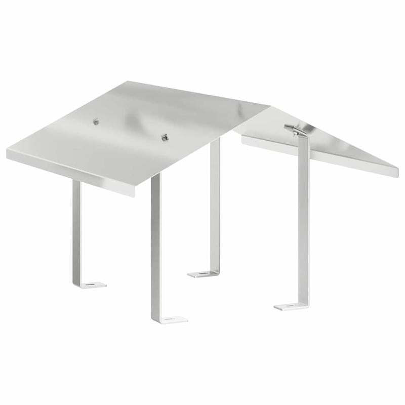 Silver Openhaard Afzuigkap – Rookafvoer – Schouwkap – Gevelkap – Ventilatierooster – Compact 50x60x37 cm – Metaal – Polijst Finish – Voor Kleine En Middelgrote Openhaarden
