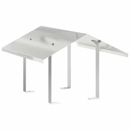 Silver Openhaard Afzuigkap – Rookafvoer – Schouwkap – Gevelkap – Ventilatierooster – Compact 50x60x37 cm – Metaal – Polijst Finish – Voor Kleine En Middelgrote Openhaarden
