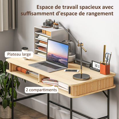 Bureau – Schrijftafel – Computertafel – Werkplek – Computerbureau – Scandinavisch Design – 120x60x76,5 cm – MDF Met Stalen Frame