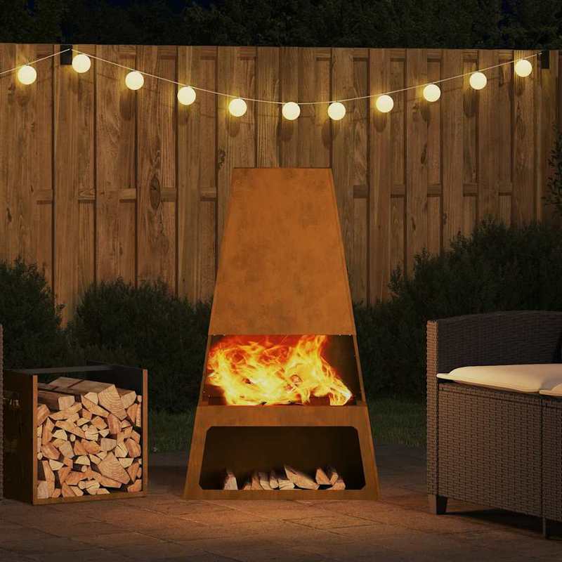 Vuurkorf Bruin 60 X 35 X 100Cm Cortenstaal This Stylish Rectangular Outdoor Fire Pit Provides Warmth And Ambiance on Chilly Evenings. It'S Built to Last, So You Don'T Have to Worry about Wear And Tear. It'S The Perfect Choice