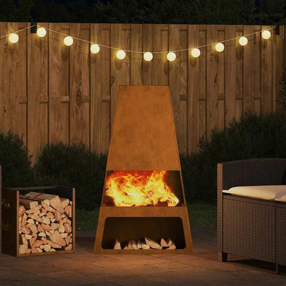 Vuurkorf Bruin 60 X 35 X 100Cm Cortenstaal This Stylish Rectangular Outdoor Fire Pit Provides Warmth And Ambiance on Chilly Evenings. It'S Built to Last, So You Don'T Have to Worry about Wear And Tear. It'S The Perfect Choice