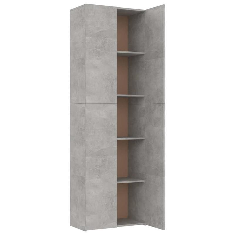 Ladekast Grijs – Opbergkast Bureau – Archiefkast – Kast Met Laden – Werkplek Organizer – 3 Laden En Planken – Robuust Metalen Frame