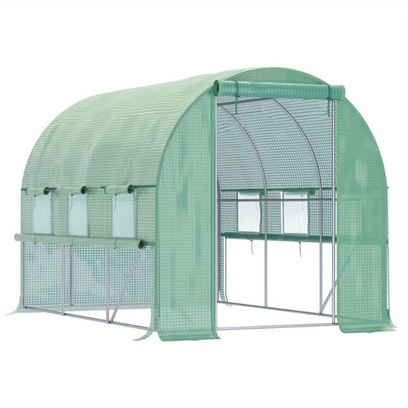 Tunnelkas – Kweekkas – Serre – Tuinkas – Plantenkas – 2.95x2x2m – UV-Bescherming Met 6 Ramen