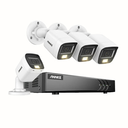 Beveiligingscamera – Bewakingscamera – Camerabewaking – Buitencamera – Draadloze Camera – 12x 1080P Full HD – 0TB HDD Met AI Mens- & Voertuigdectie