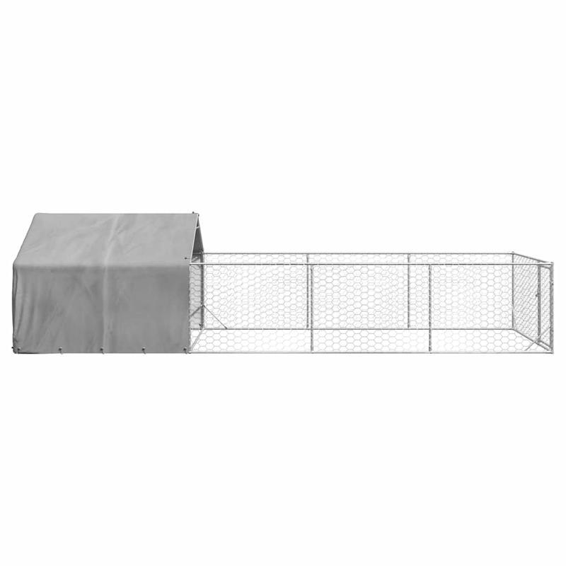 Hondenhok – Hondenkennel – Hondenhuis – Hondenkooi – Hondenren – Gegalvaniseerd Staal – Weerbestendig & Veilig Afsluitbare Deuren