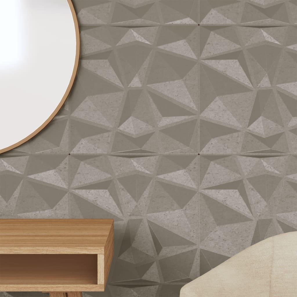 48 Wall Panels Diamond 12 Square Meters 50X50 Cm XPS Concrete