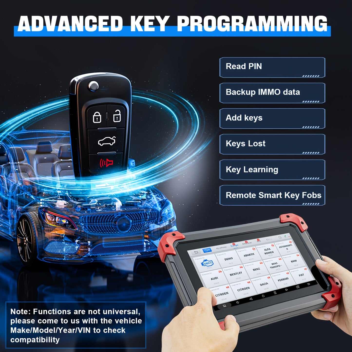 OBD Scanner – Autodiagnose Tool – Diagnoseapparaat – Foutcode Uitlezer – Scan Tool – Bidirectionele Functie – 7 Inch Touchscreen Android 10 – 36+ Onderhoudsfuncties Met ECU Codering